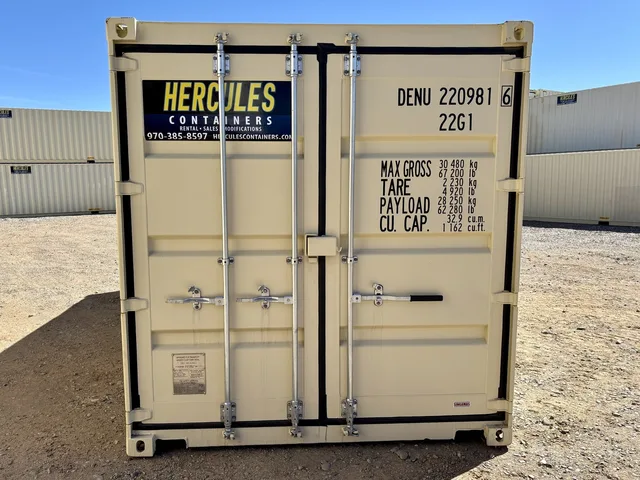 Refurbished 20-foot unit with fresh exterior paint at the Durango lot