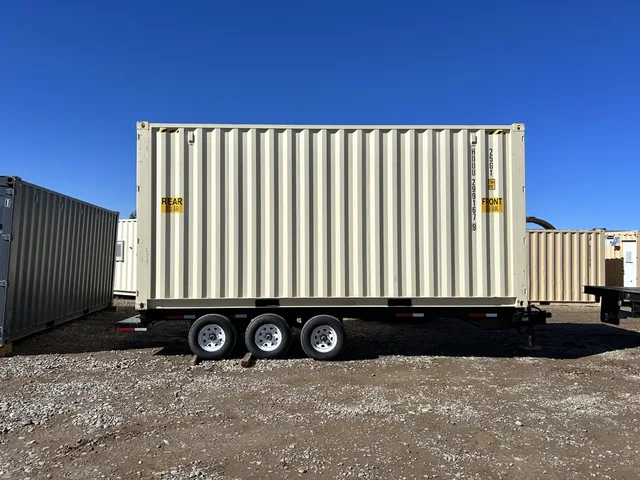 20-foot high cube double door model on display at Hercules yard