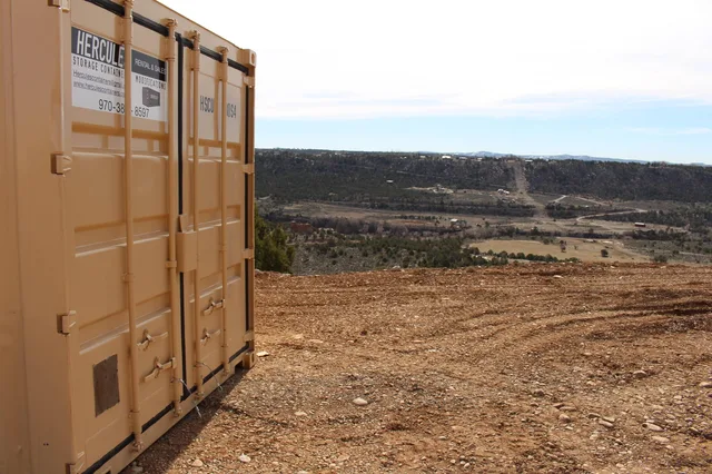 24-foot high cube container with reinforced flooring at the Durango yard