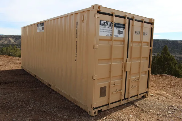 Extended 24-foot steel container for construction or commercial use