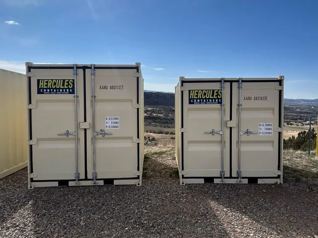 Compact 8-foot mini storage container at Hercules in Durango