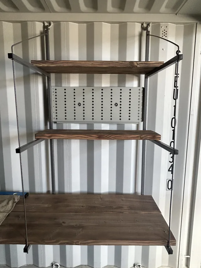 Finished Co Gunfighter container with exterior signage and branding