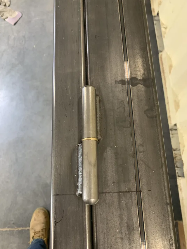 Container with custom width double doors for equipment access