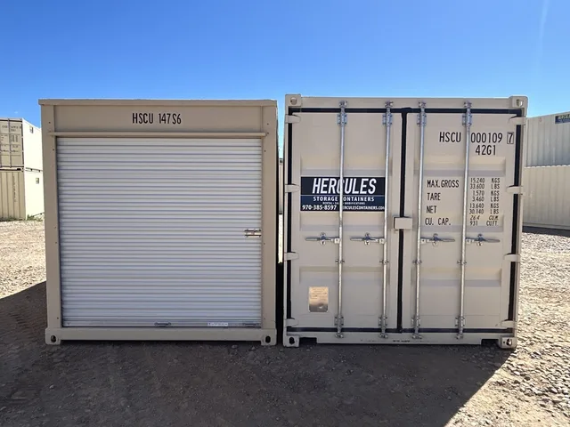 16-foot steel container on the Hercules lot in Durango, Colorado