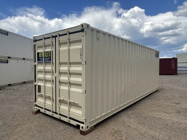 Container delivery in progress to a client site near Durango