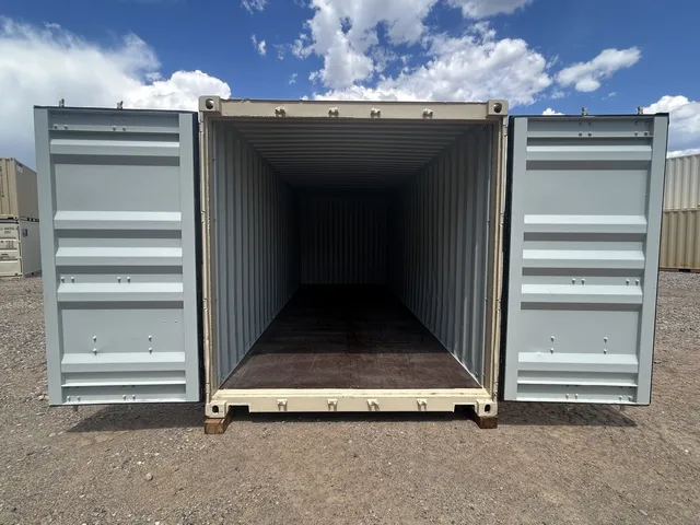 Hercules Containers yard showing inventory of available units in Durango