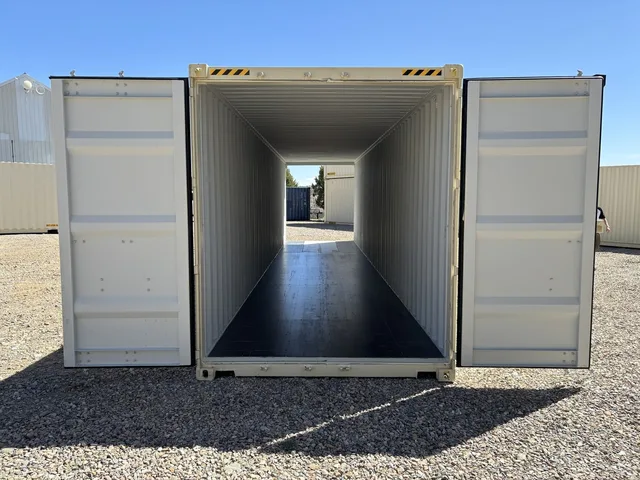 40-foot high cube container with double doors ideal for commercial operations